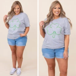 Get Your Green On Tee, Athletic Heather Gray -Deals Swish Tex Store 09 99103838 b875 4769 ab4e 4fbcdd836238