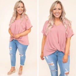 Hiding My Heart Blouse, Mauve -Deals Swish Tex Store 1.27 10