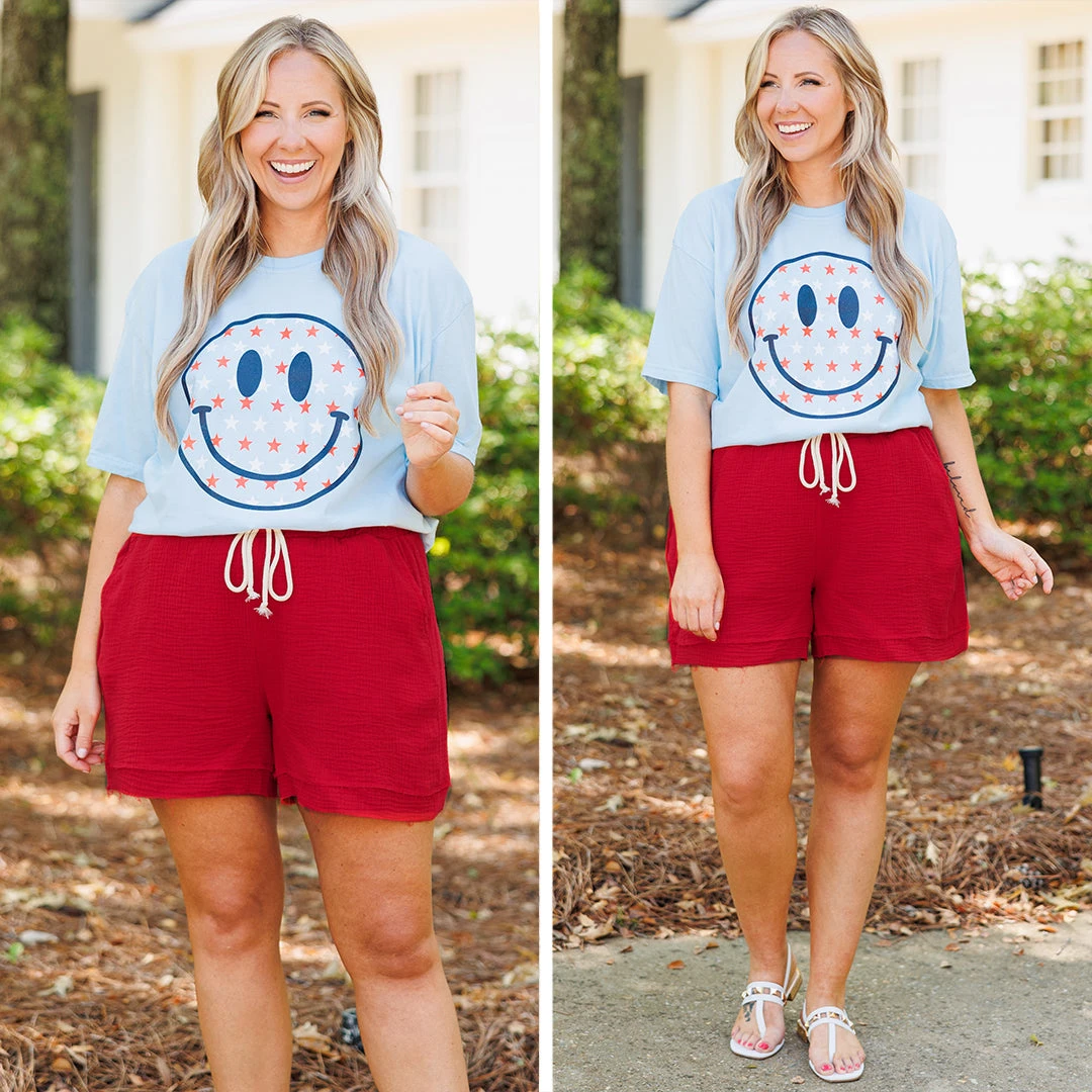 Comfort Colors: Stars Make Me Smile Tee, Chambray 8 Comfort Colors: Stars Make Me Smile Tee, Chambray - Image 6