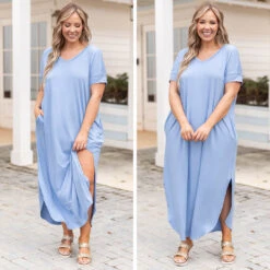 All Summer Long Maxi Dress, Spring Blue -Deals Swish Tex Store 10 510b57e2 c8f3 43a9 afdb 2559981c1609