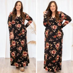 Flowers Of Fall Dress, Black -Deals Swish Tex Store 10 d8662802 d878 4dea a710 53f61eac4117