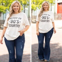 Raised On 90's Country Tee, Natural -Deals Swish Tex Store 11 0ed5ccf4 7cfe 4a65 93cb f1ee694e2944