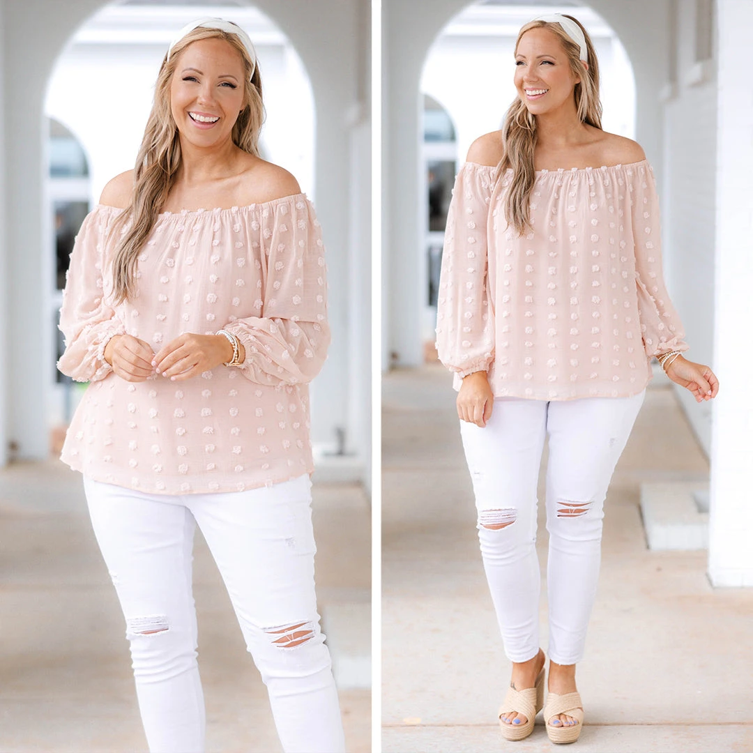 Set My Heart At Ease Top, Peach 7 Set My Heart At Ease Top, Peach - Image 6