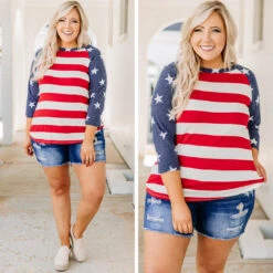 Waving Flag Top, Red -Deals Swish Tex Store 13 0d0653a4 f2c1 4b20 8bb8 ff90e8c93765