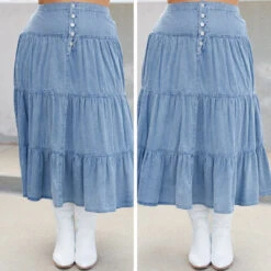 Living On My Mind Skirt, Blue -Deals Swish Tex Store 13 80f7efde cfef 466c bf94 08d48a51690a