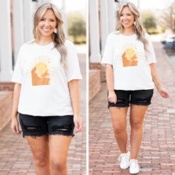 Meet Me In Arizona Tee, Vintage White -Deals Swish Tex Store 13 ac4ccc92 908f 4421 b1fb 8dfa201268eb