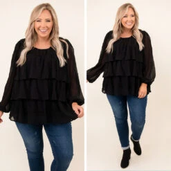 Pure Ambition Blouse, Black -Deals Swish Tex Store 15 eaa9e00d b37e 4937 beec b2d3019192b7