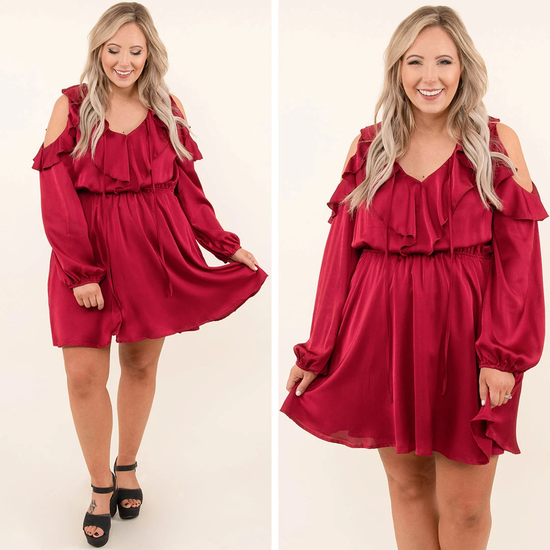 Forever And Always With You Dress, Burgundy 8 Forever And Always With You Dress, Burgundy - Image 6