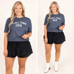 Small Town USA Tee, Heather Navy -Deals Swish Tex Store 18 c7b25532 57ea 49ad b6e1 a0e8197266f4