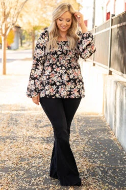 Busy Night Out Blouse, Black-Taupe -Deals Swish Tex Store 1I5A7679