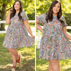 Garden District Dress, Rust Multi -Deals Swish Tex Store 1 684197b1 43dc 432d 9221 0ab2c9e95c99