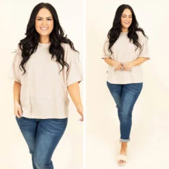 Back Before Noon Top, Taupe -Deals Swish Tex Store 1 73933890 393e 4b53 9318 8cc4eac38d5f