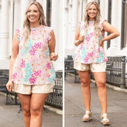 Flower Land Top, Fuchsia -Deals Swish Tex Store 1 eb8a4140 d952 4d4c 9d15 6b441b6d48ce