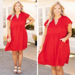 Another Vice Dress, Tomato Red -Deals Swish Tex Store 1 f99c5495 e4fd 404e a69f 9103fb35d693
