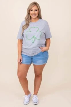 Get Your Green On Tee, Athletic Heather Gray -Deals Swish Tex Store 2 24Kim 390