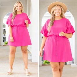 When The Sun Rises Dress, Ultra Pink -Deals Swish Tex Store 20 ee4f464f 609f 47b1 b70c 31dc83c1af9d