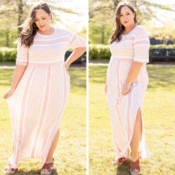 Stripe On Cue Maxi Dress, Pink -Deals Swish Tex Store 21 bf31cfb8 c367 4fbf b219 465416def565