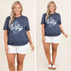 A Little Salty Tee, Heather Navy -Deals Swish Tex Store 2 0fefac33 0d01 4b75 9570 9ecd279bdcb4