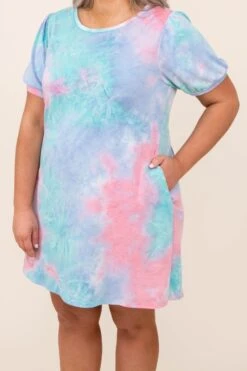 Social Flare Dress, Pink Combo 11 Social Flare Dress, Pink Combo -Deals Swish Tex Store 3 3 813