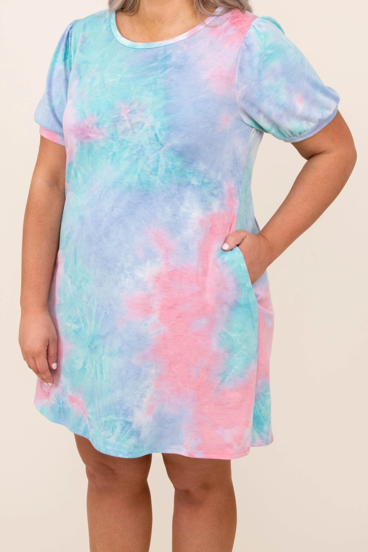 Social Flare Dress, Pink Combo 6 Social Flare Dress, Pink Combo - Image 4