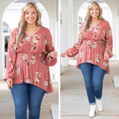 Dainty Petals Top, Terracotta -Deals Swish Tex Store 3 3bd03b89 c0b8 4bd4 ae68 f21a527e5756