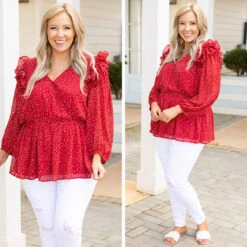 Fun In The Air Tonight Blouse, Red -Deals Swish Tex Store 3 49b601a5 f0a7 41aa 9bbe e8d1204b5032