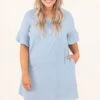 Moments In The Sun Dress, Sky Blue -Deals Swish Tex Store 5 14 9165 2