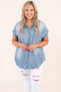 Social Wilds Top, Denim