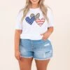 Patriotic Love Tee, White