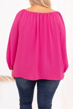 Changing Myself Blouse, Hot Pink 12 Changing Myself Blouse, Hot Pink -Deals Swish Tex Store 5E1A2362