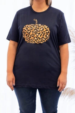 Fierce Pumpkin Tee, Navy -Deals Swish Tex Store 5E1A3120 Edit