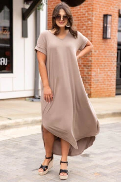 Crossroad Ahead Dress, Light Brown -Deals Swish Tex Store 5E1A3812 Edit