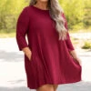 Infinite Glory Dress, Dark Burgundy