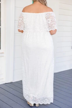 Glance Of Elegance Dress, Ivory -Deals Swish Tex Store 5E1A7339 Edit