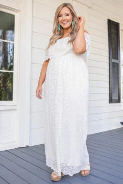 Glance Of Elegance Dress, Ivory