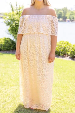 Glance Of Elegance Dress, Natural -Deals Swish Tex Store 5E1A7583 Edit