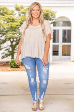 Dreaming Of A Fringe Moment Top, Oatmeal 10 Dreaming Of A Fringe Moment Top, Oatmeal -Deals Swish Tex Store 5E1A9577 Edit