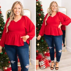 Beautiful As Can Be Blouse, Red -Deals Swish Tex Store 5 a79d0d48 0ce1 48e8 b61b cab1d10ba5e0