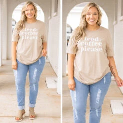 Iced Coffee Please Tee, Tan -Deals Swish Tex Store 6 12397009 d611 4822 b5cd 84fee9b0a7a1