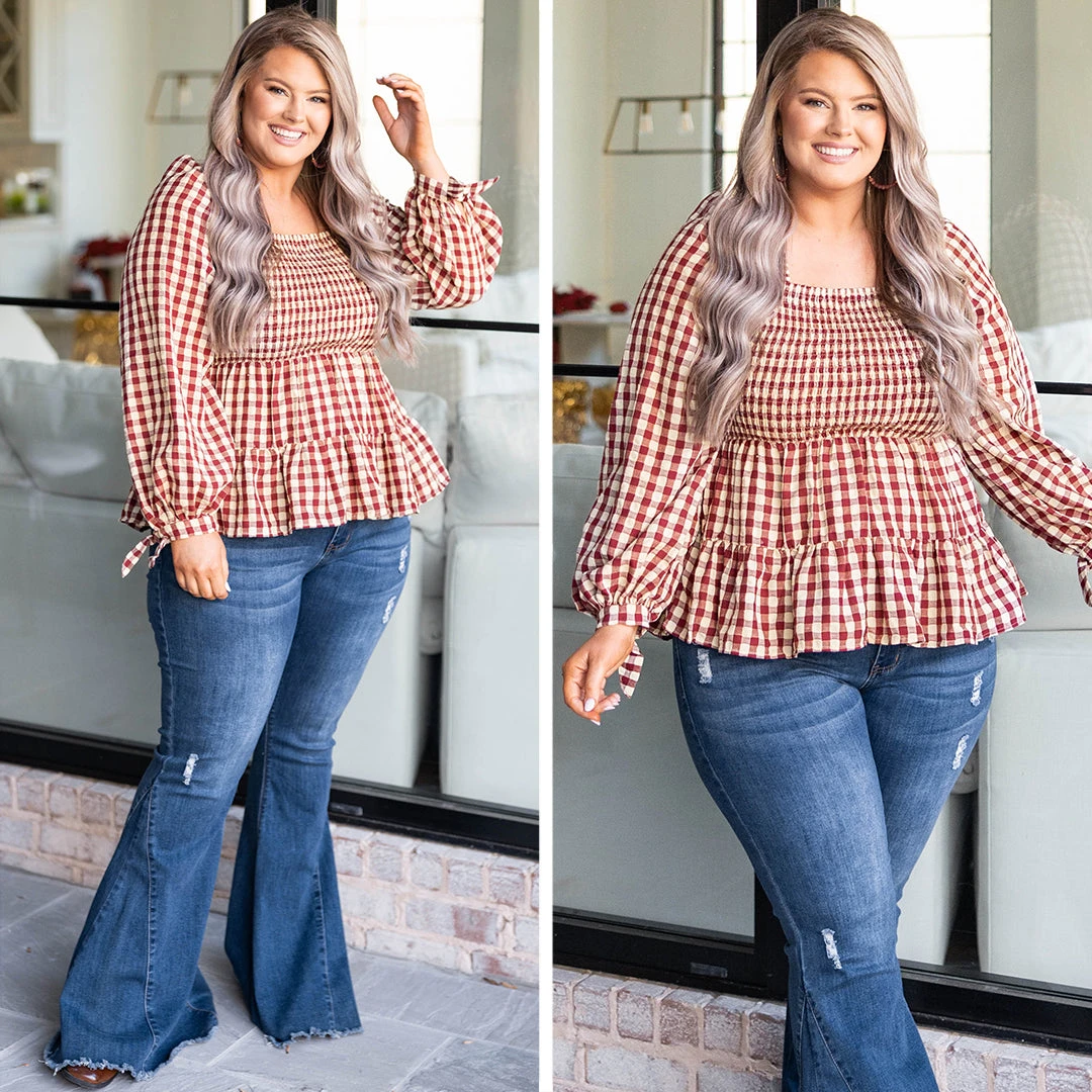 Good Morning Gorgeous Top, Burgundy 8 Good Morning Gorgeous Top, Burgundy - Image 6