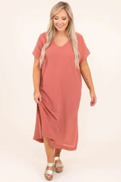 Spread The Shine Dress, Salmon -Deals Swish Tex Store 7 1 11939