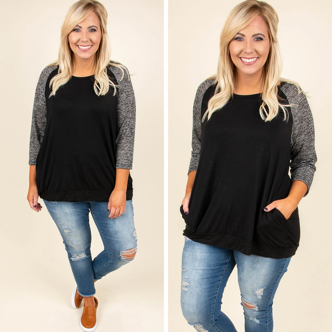 Chilly Afternoons Top, Black 7 Chilly Afternoons Top, Black - Image 5