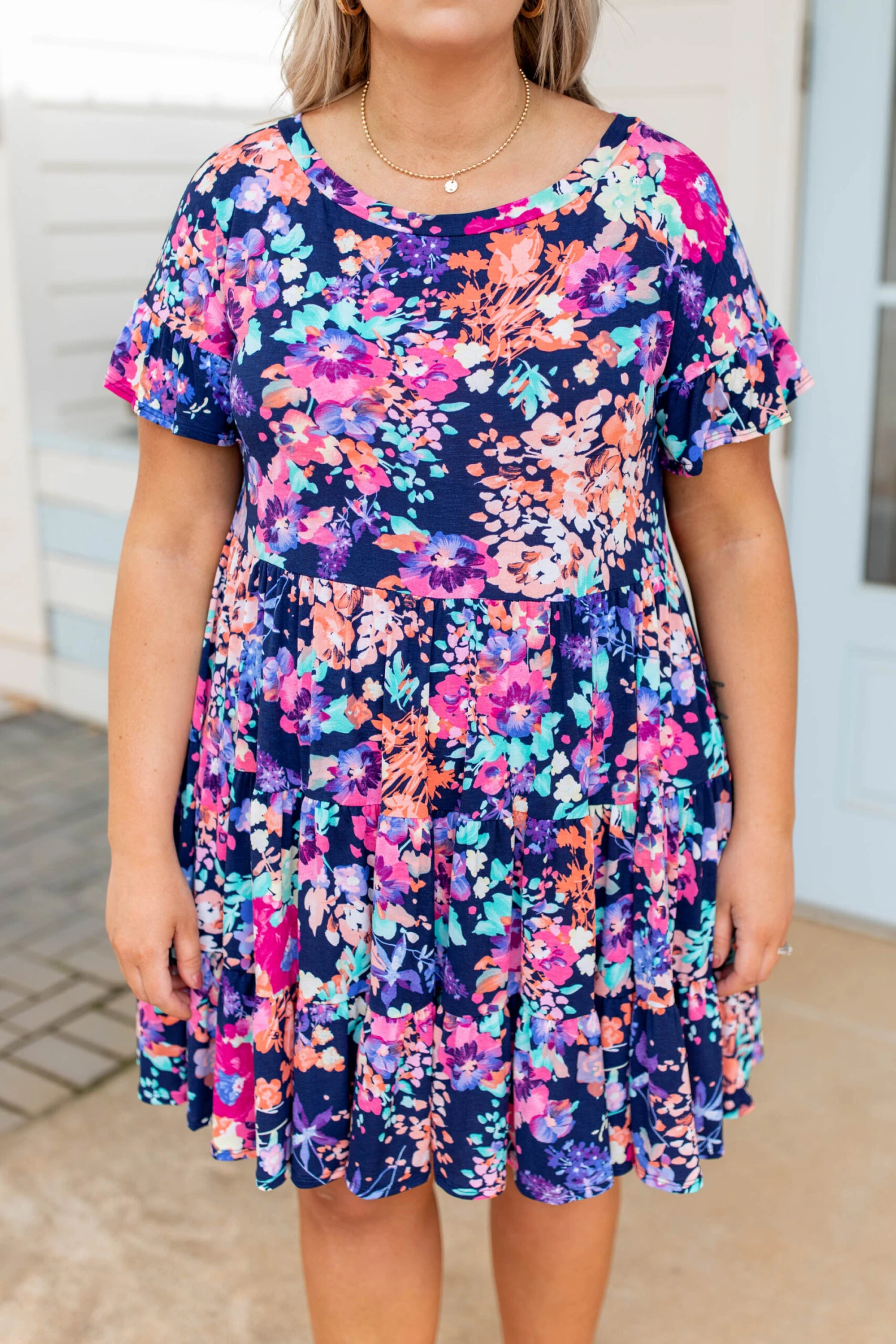 Can You Keep Up Dress, Blush Multi 6 Can You Keep Up Dress, Blush Multi - Image 4