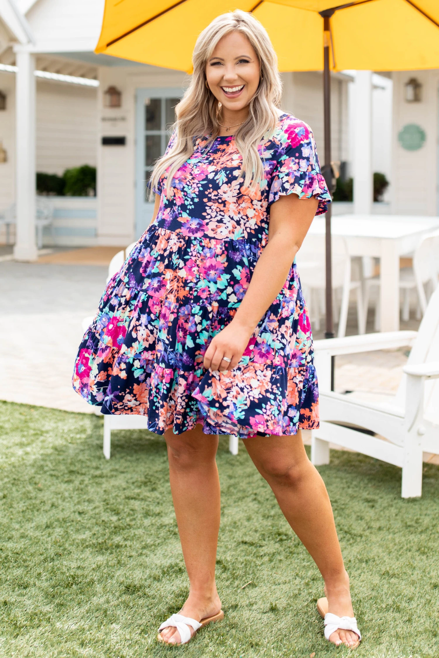 Can You Keep Up Dress, Blush Multi 4 Can You Keep Up Dress, Blush Multi - Image 2