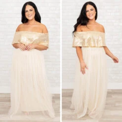 Posh Outlook Maxi Dress, Gold -Deals Swish Tex Store 7 19d97cfc 81fc 4cad b44f 70539b2f92e6