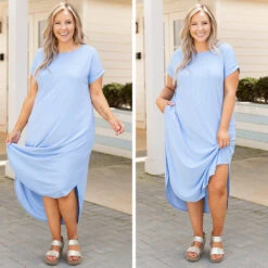 Elegant Darling Dress, Blue -Deals Swish Tex Store 8 4eecd95f 0557 4531 a4fc fea102e8ff86