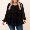 Pure Ambition Blouse, Black -Deals Swish Tex Store 9 1 14696