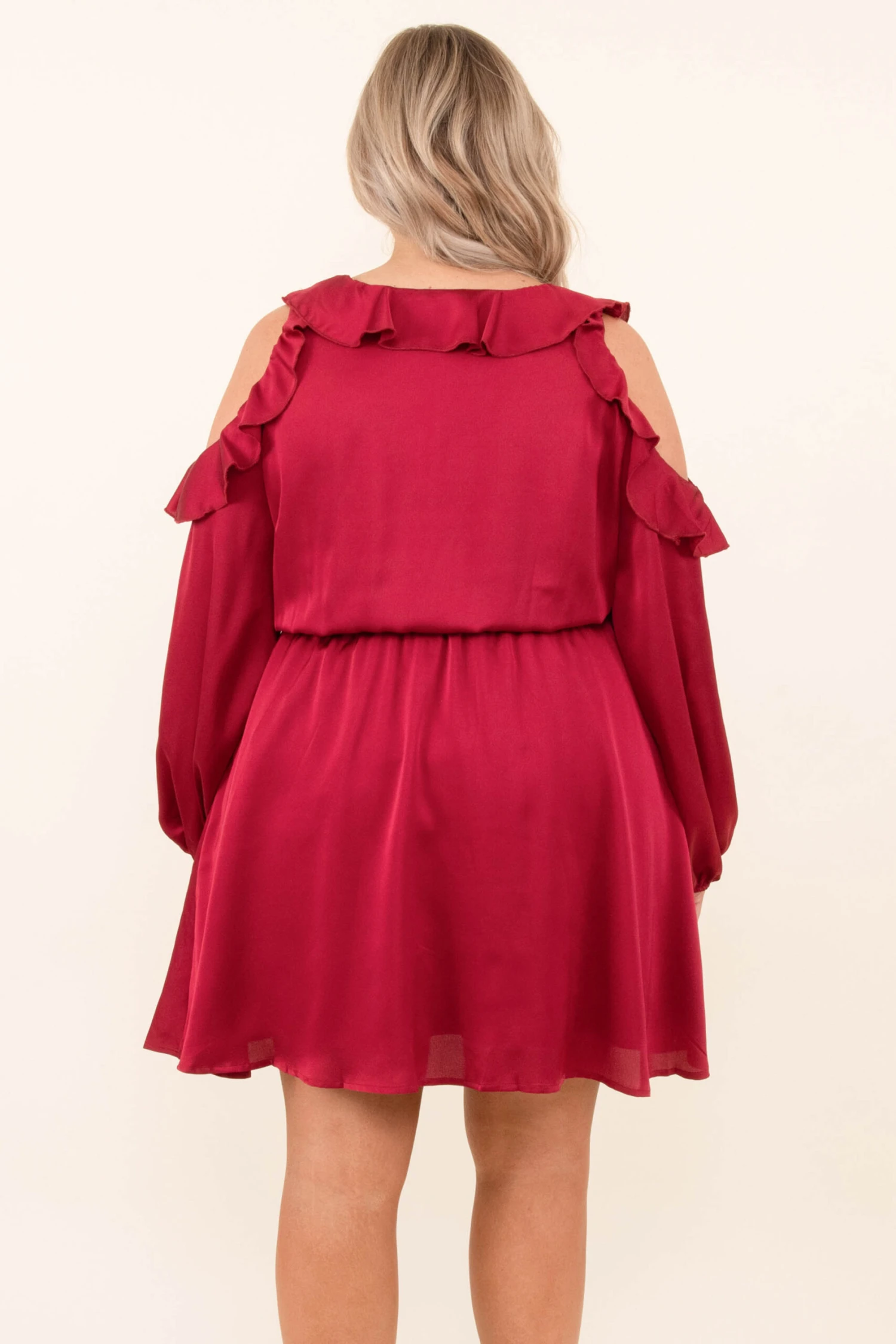 Forever And Always With You Dress, Burgundy 7 Forever And Always With You Dress, Burgundy - Image 5