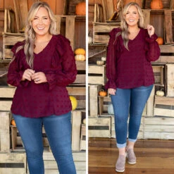 Fresh Outlook Top, Wine -Deals Swish Tex Store 9 47f1bf5a 522a 4a98 8c39 45b657c8b475