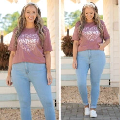 Mama's Love Tee, Heather Mauve -Deals Swish Tex Store 9 50bf58c3 a57d 4c96 a243 552e13e060a8